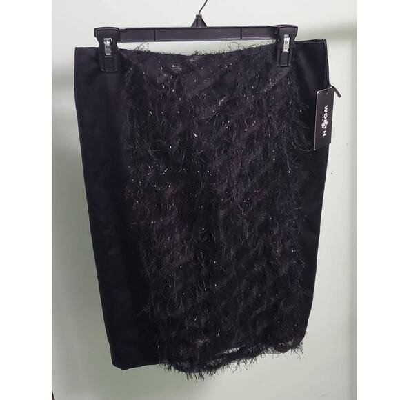 Worth New York Formal Special Occasion Skirt w/ Sparkle Eyelash Front Size 4 - Picture 3 of 10